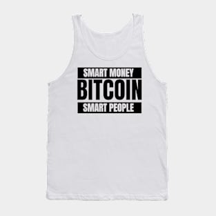 Bitcoin Smart Money Smart People Black Tank Top